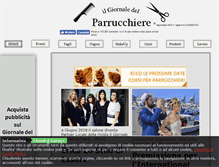 Tablet Screenshot of ilgiornaledelparrucchiere.com